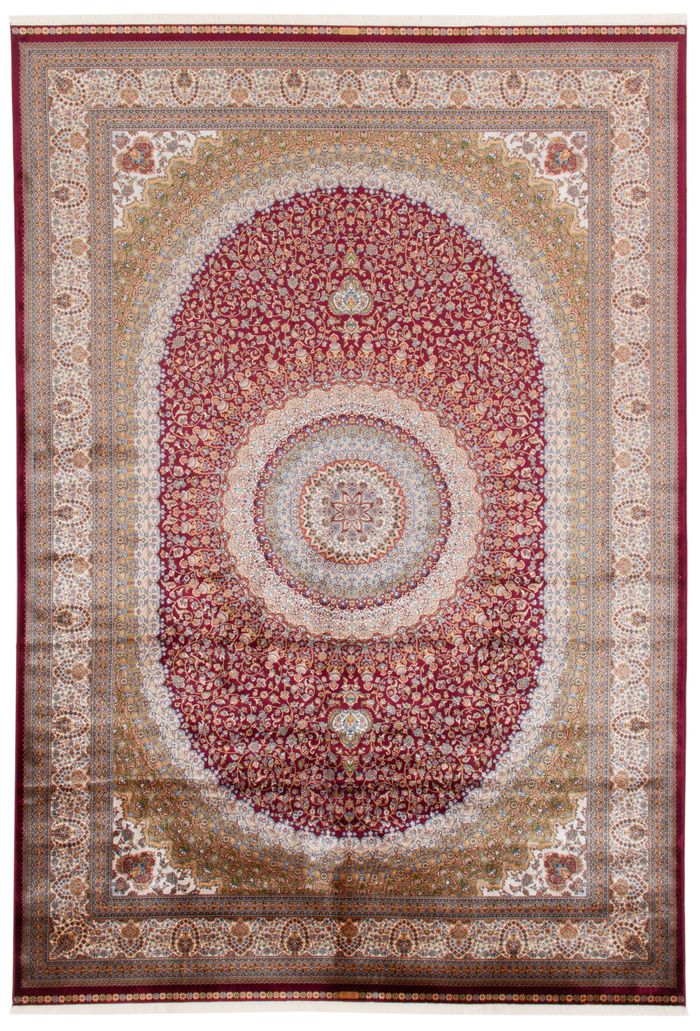 Webteppich Rot Pur 300 x 390 cm