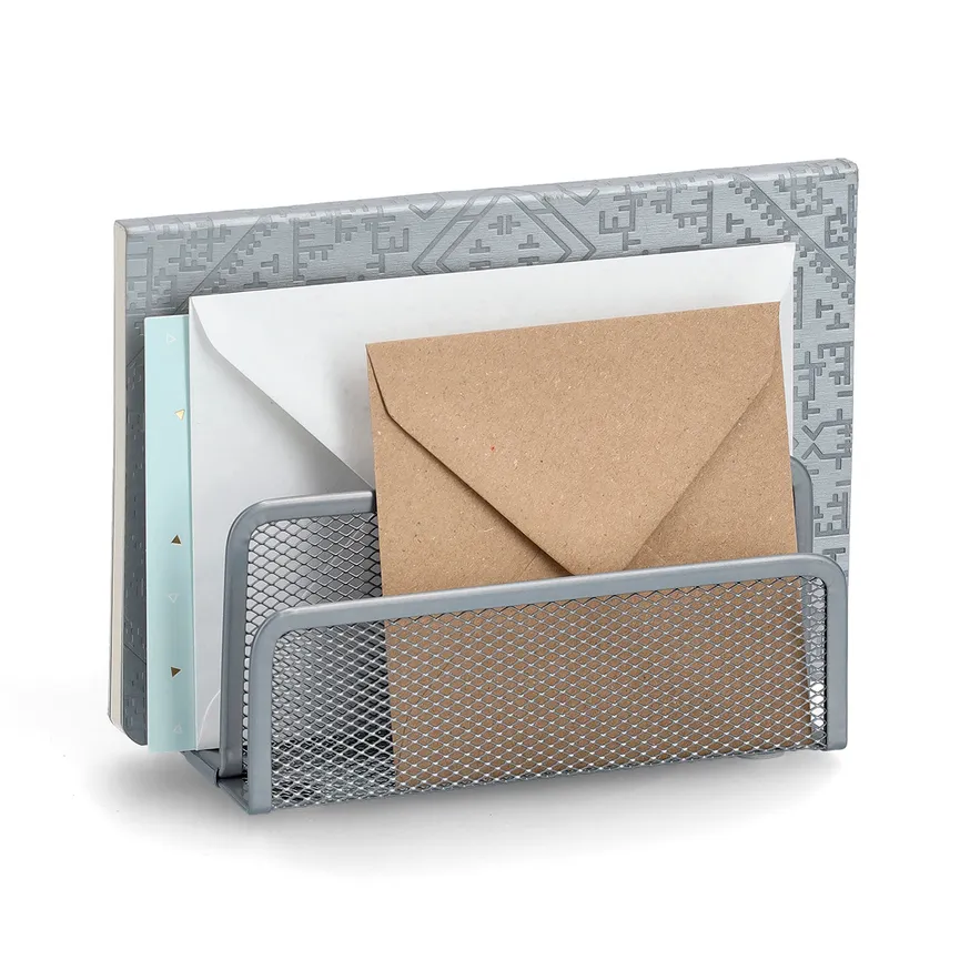 Briefbox "Mesh" silber detail
