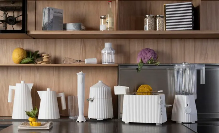 Toaster "Plissé" weiß milieu