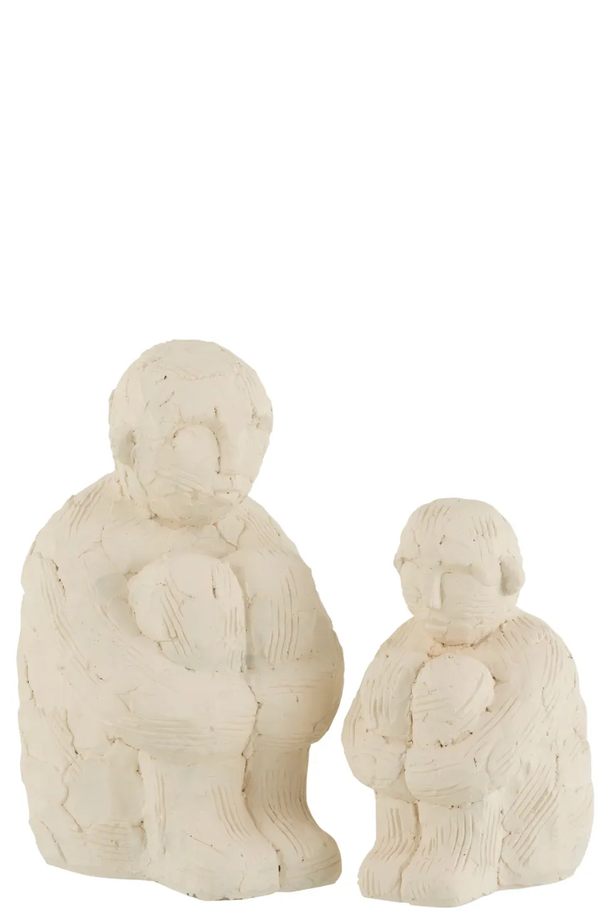 Figur sitzend L detail