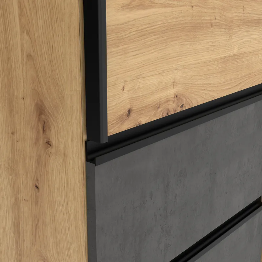 Schwebetürenschrank 2-trg. detail