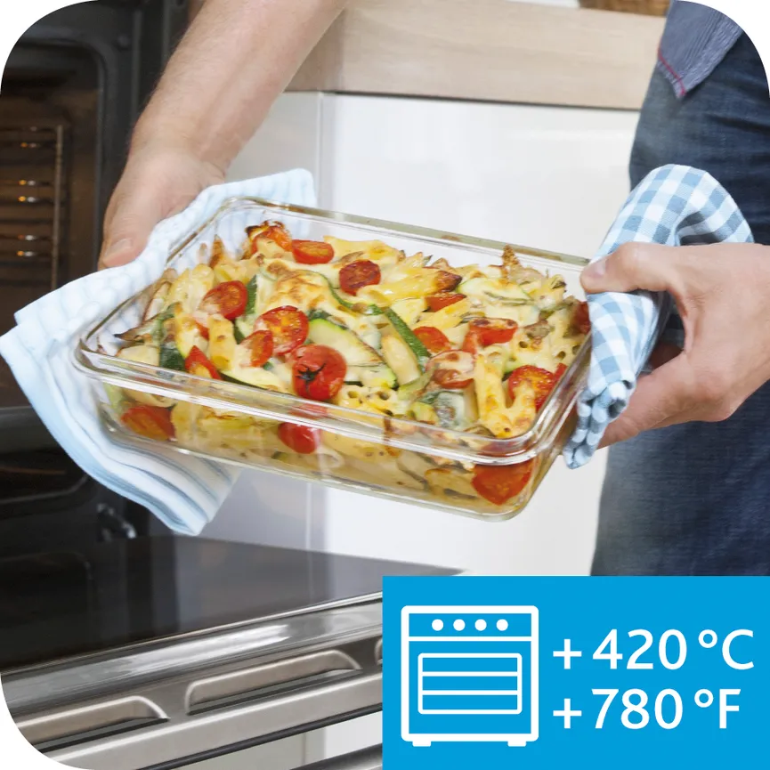 Dose rechteckig 3.0 L Glas detail