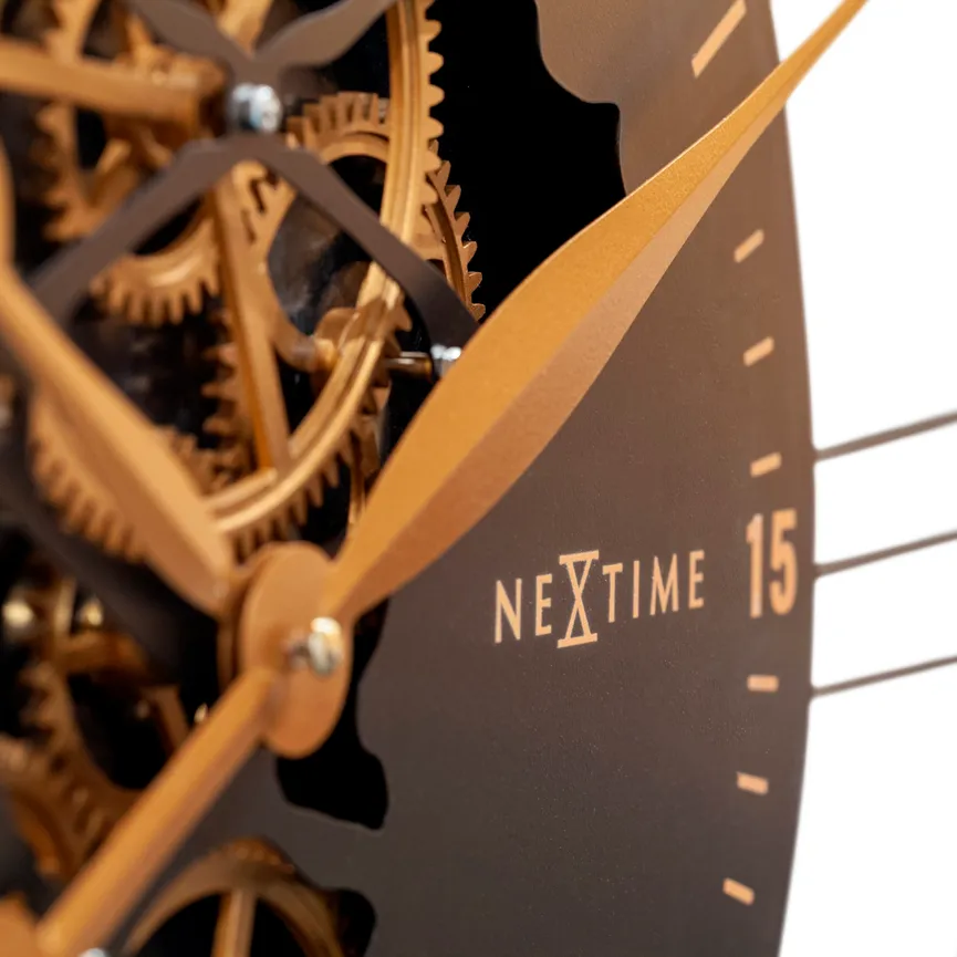 Quarzwanduhr "Wire Gear Clock" detail