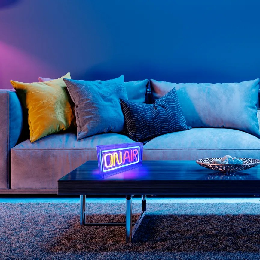 Neon-LED-Stand-Bild milieu