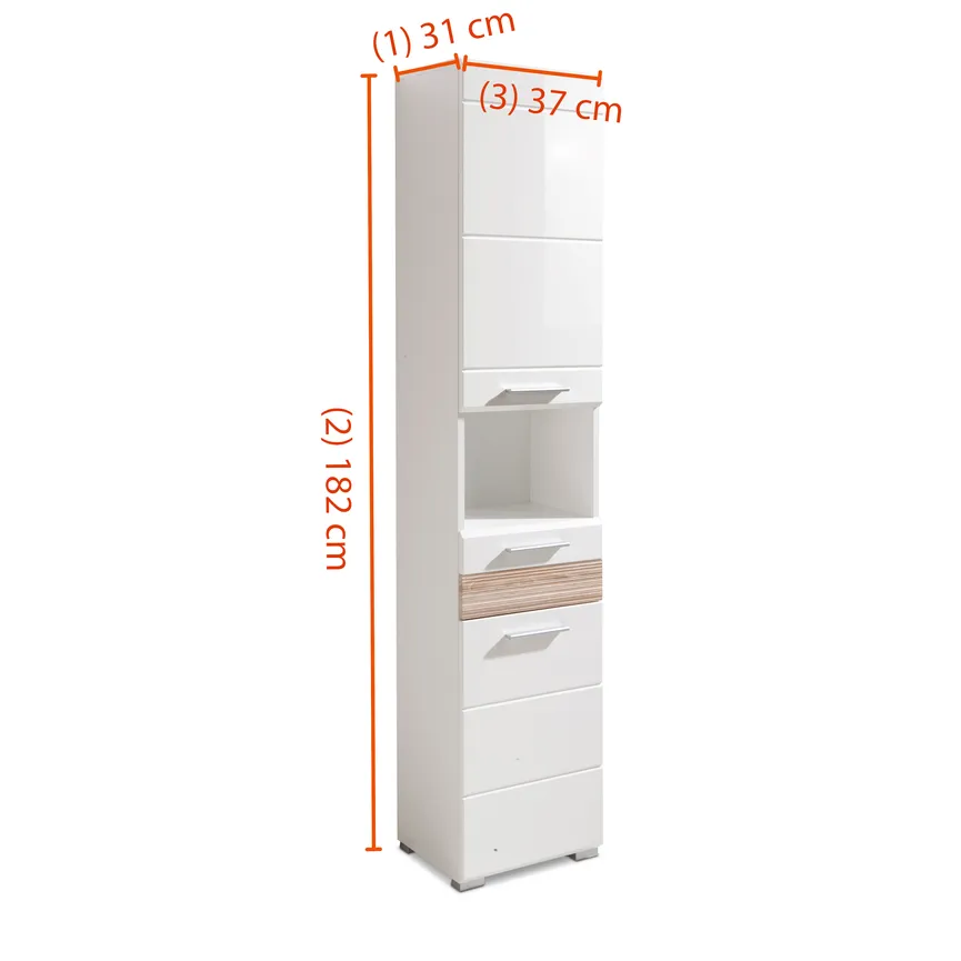 Hochschrank dimensionsmarker