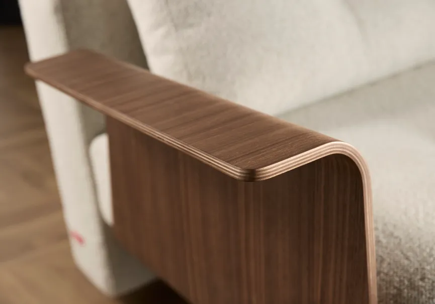 Sofa+AL dunkles Holz detail