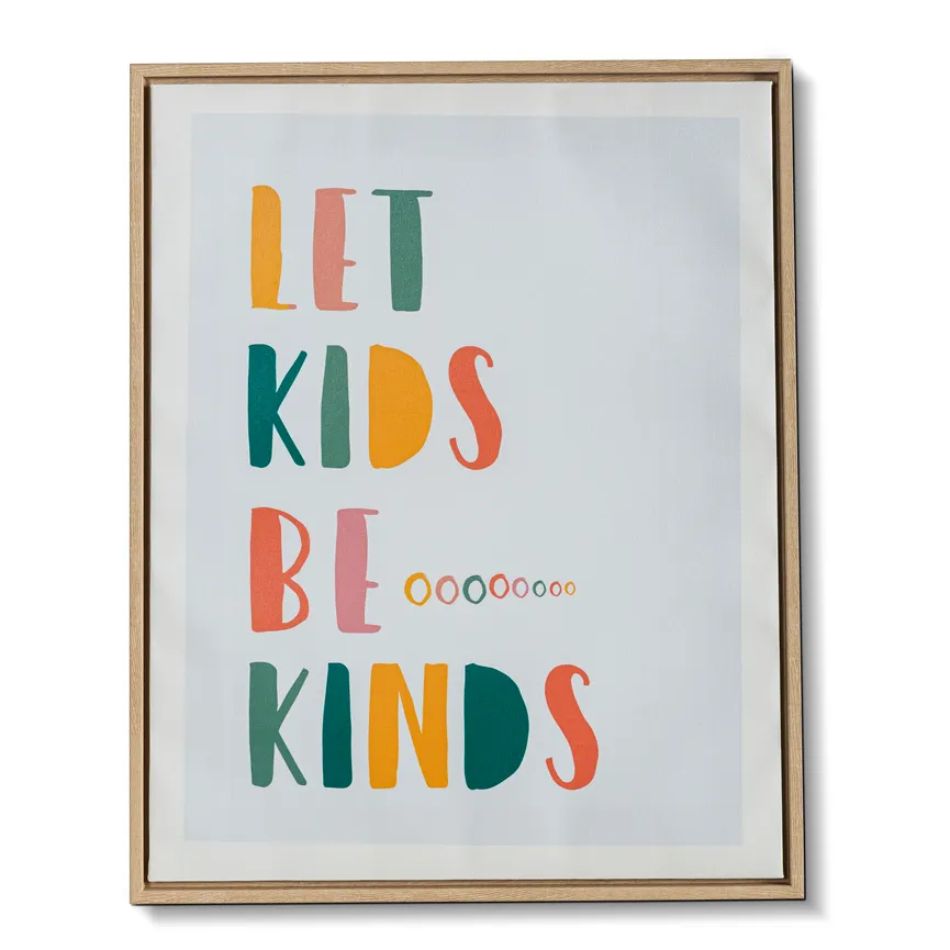 Leinwand "Let Kids be kinds" hauptaufnahme