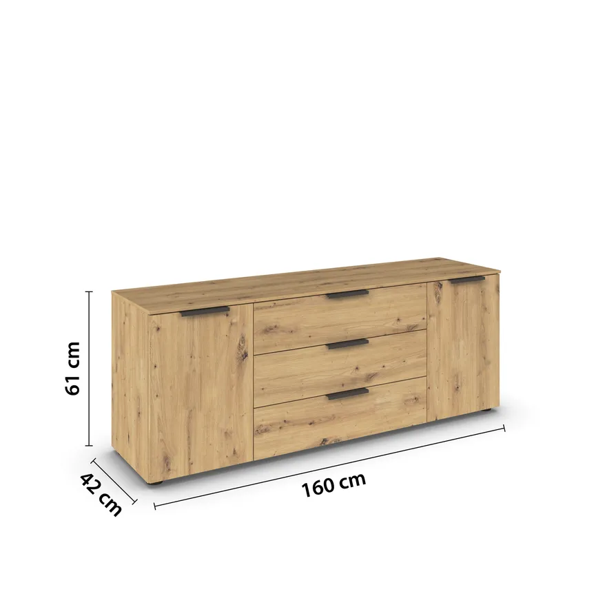 Lowboard 2T/3S detail