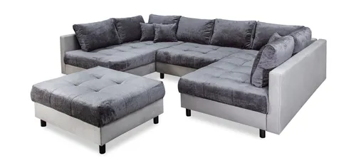 Wohnlandschaft mit Hocker