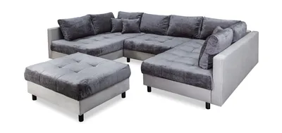 Wohnlandschaft mit Hocker