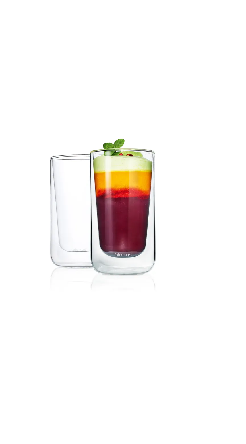 Latte Macchiato Glas "Nero" milieu