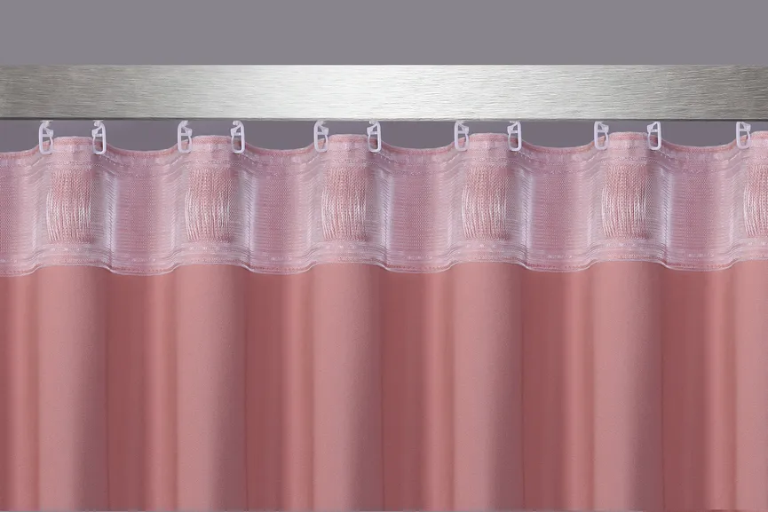 Dekoschal Samtoptik altrosa detail