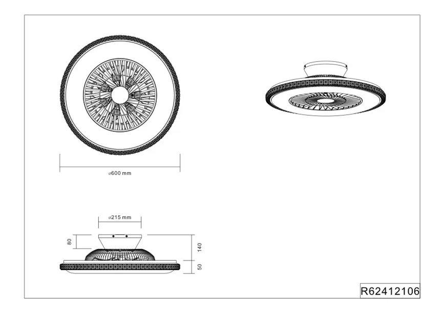 Deckenventilator "Harstad" detail