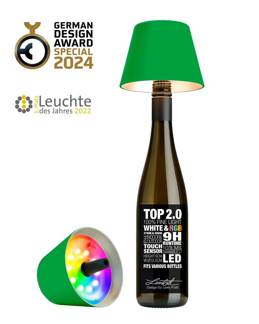 Flaschenleuchte "Top 2.0" detail