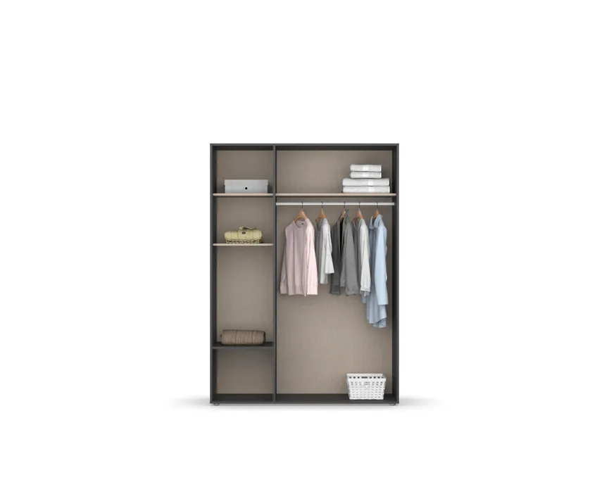 Drehtürenschrank 3-trg. detail