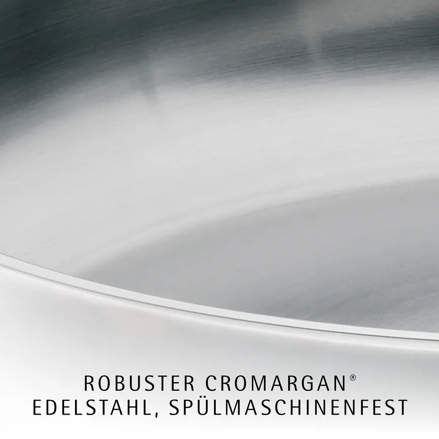 Bratpfanne "Profi" silber detail