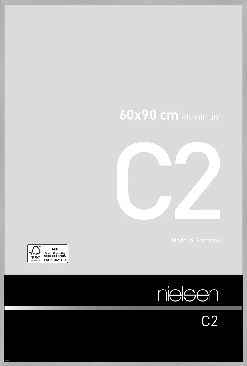 Rahmen C2 Str.silber m 60x90 hauptaufnahme