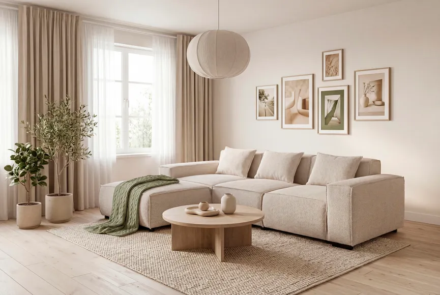 Polstergarnitur Longchair milieu