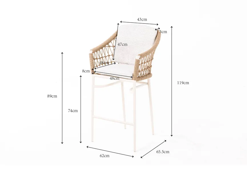 Barstuhl stapelbar detail