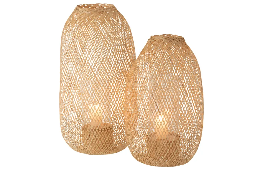 Laterne "Hazel" natur L detail
