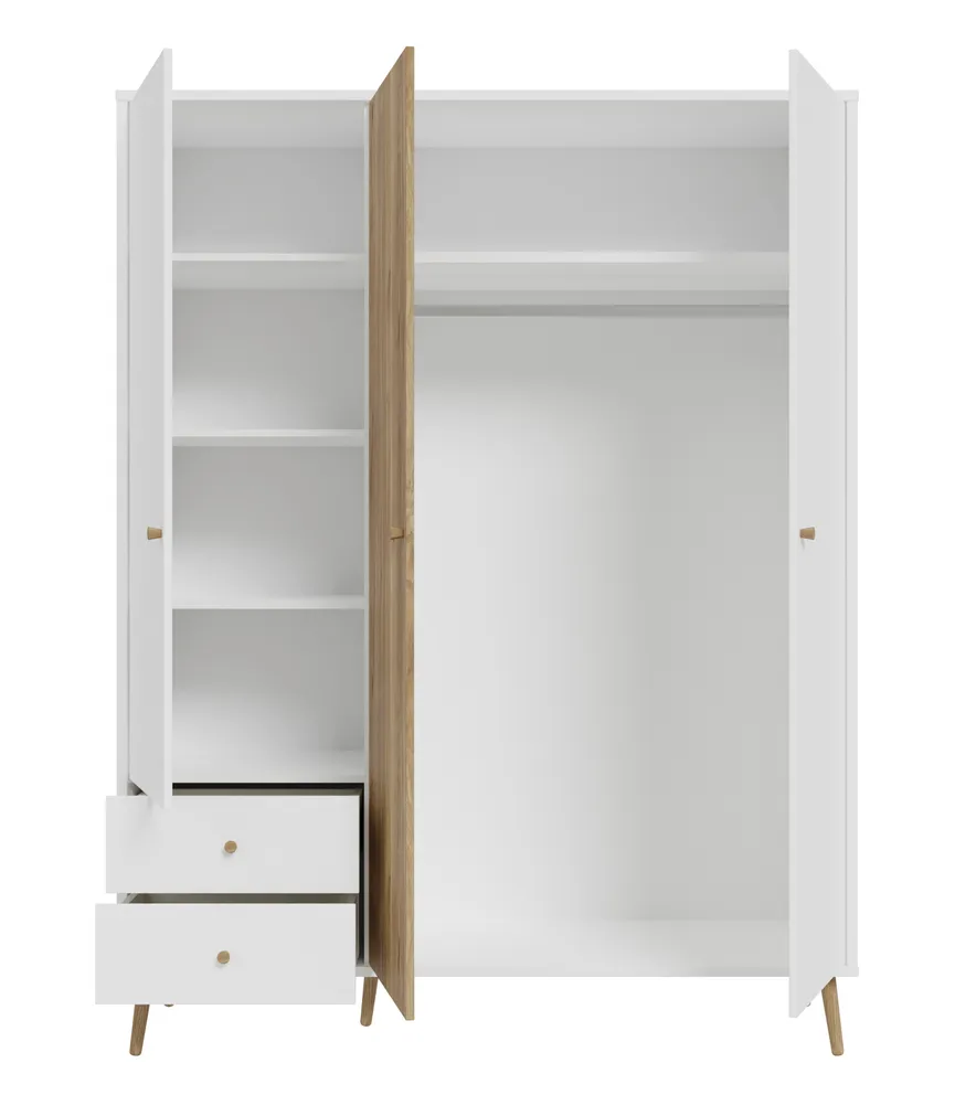 Kleiderschrank 3-trg. detail