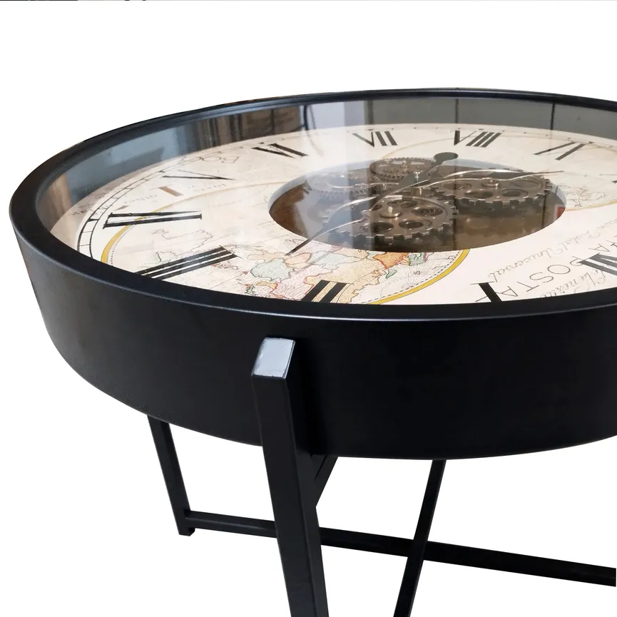 Beistelltisch mit Uhr detail