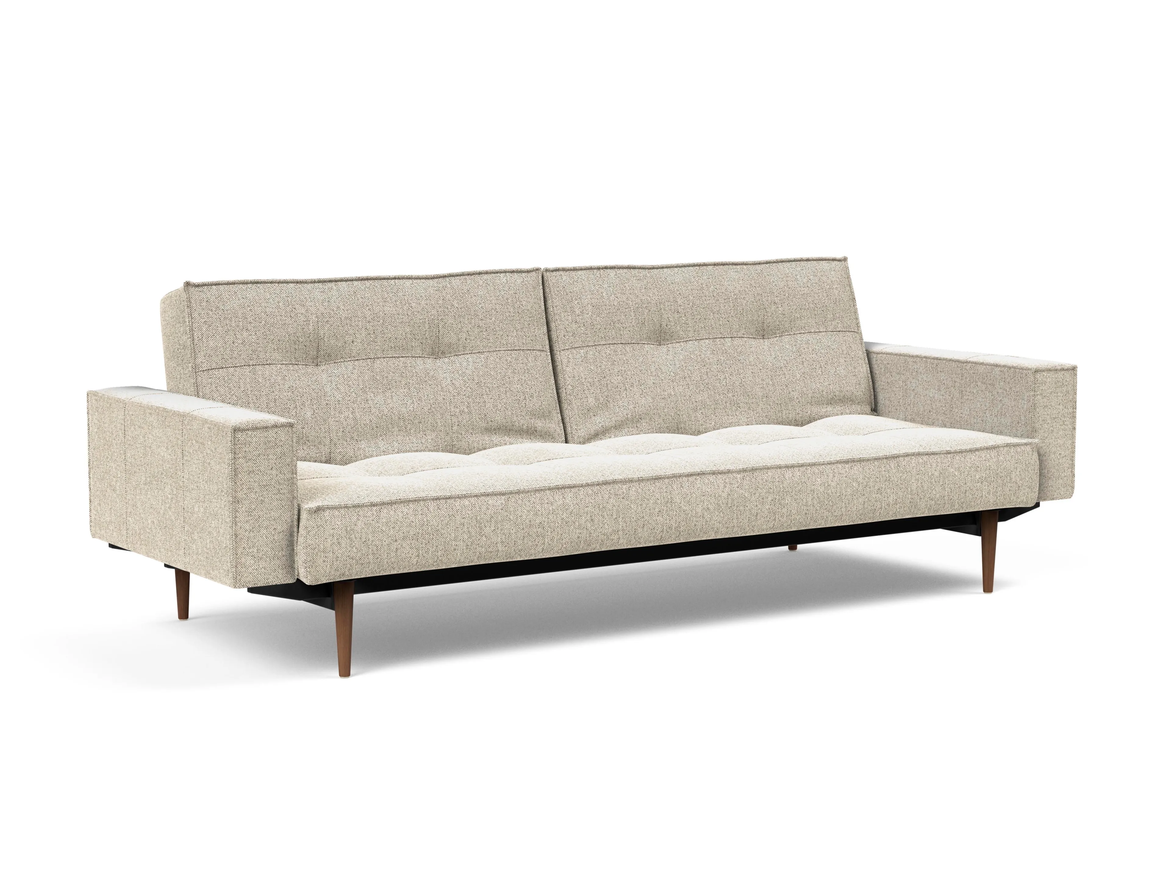 Schlafsofa mit Armlehnen Splitback Styletto dunkel
