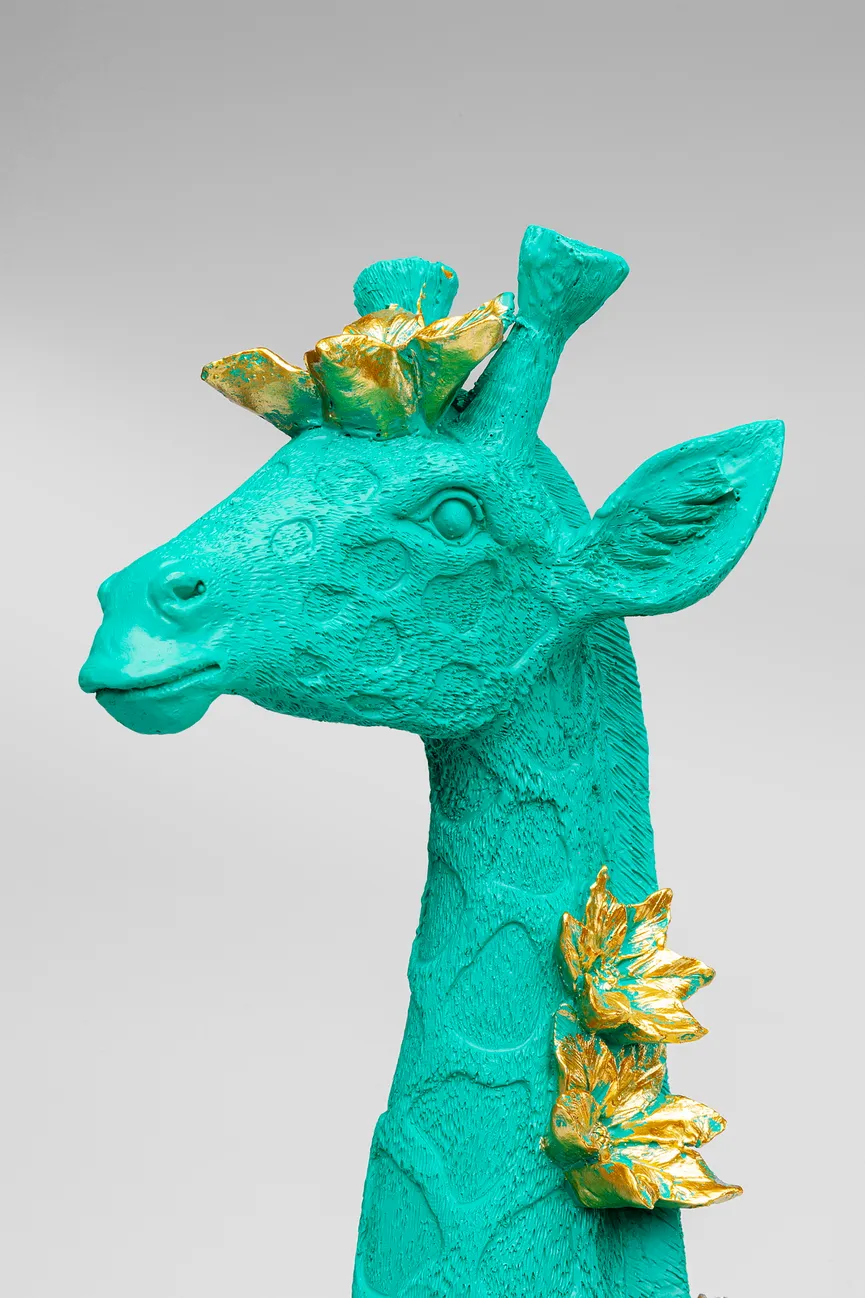 Figur "Flower Giraffe" grün detail