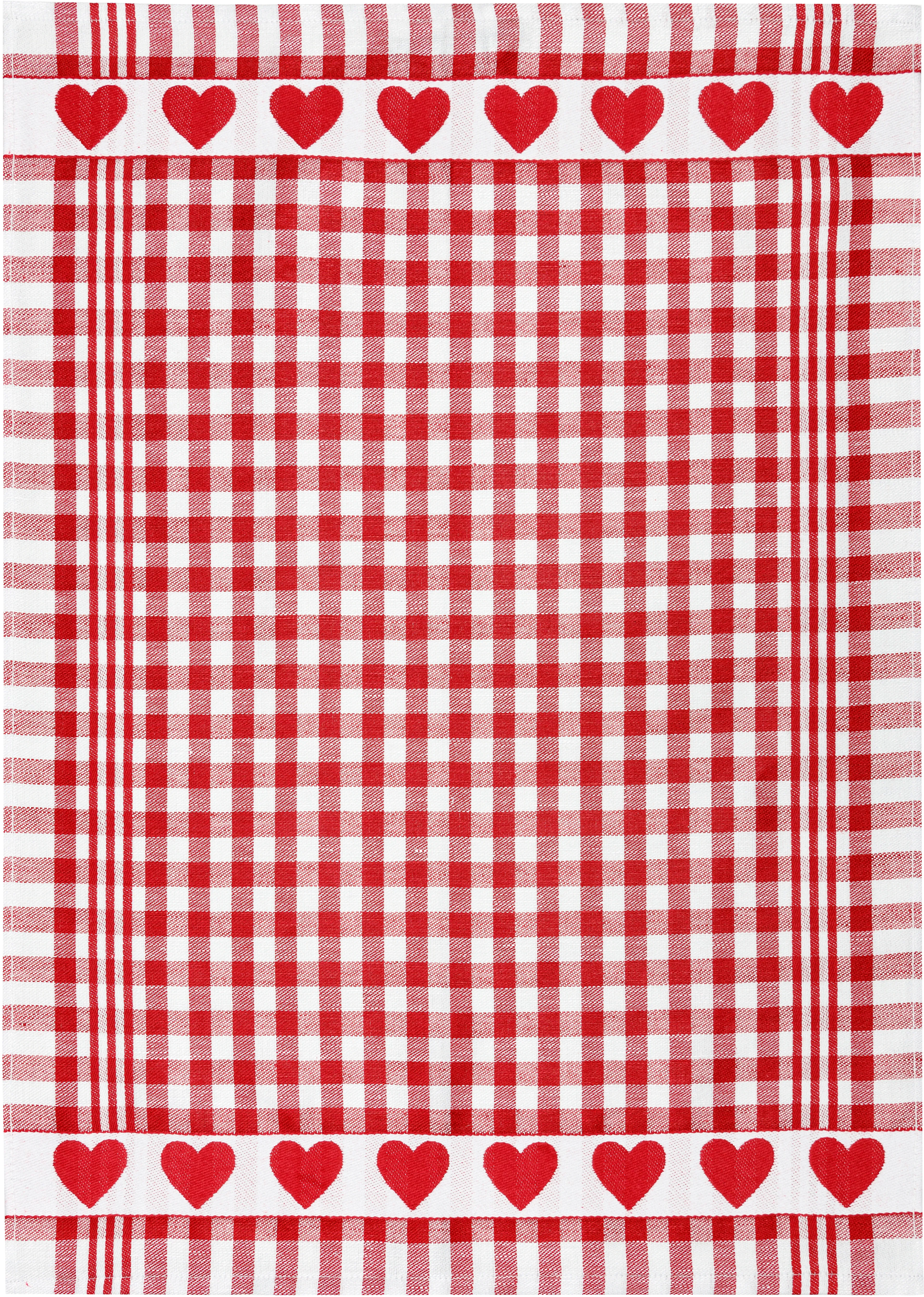Geschirrtuch  Herzen 50 x 70 cm