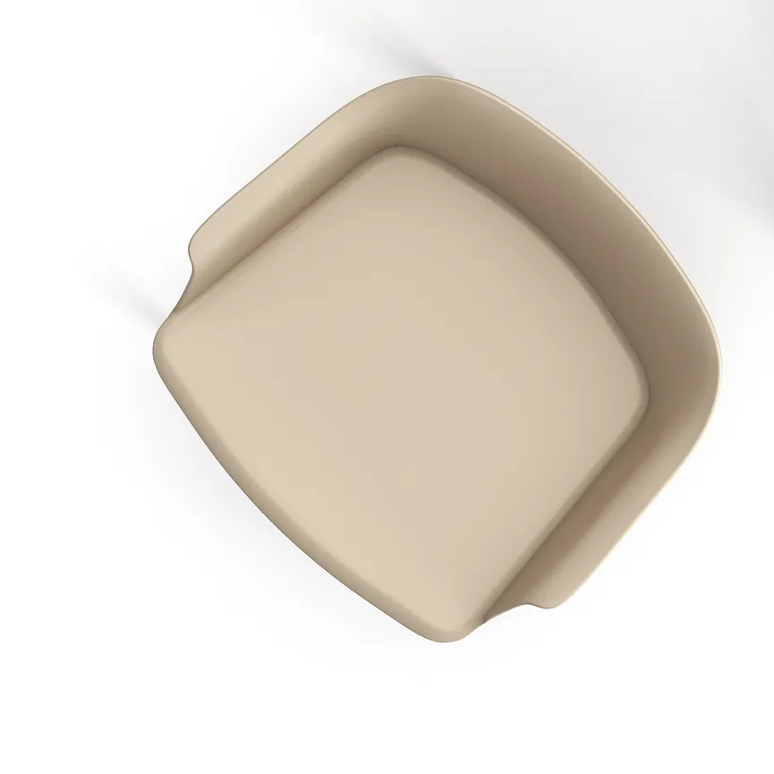 Besucherstuhl creme detail