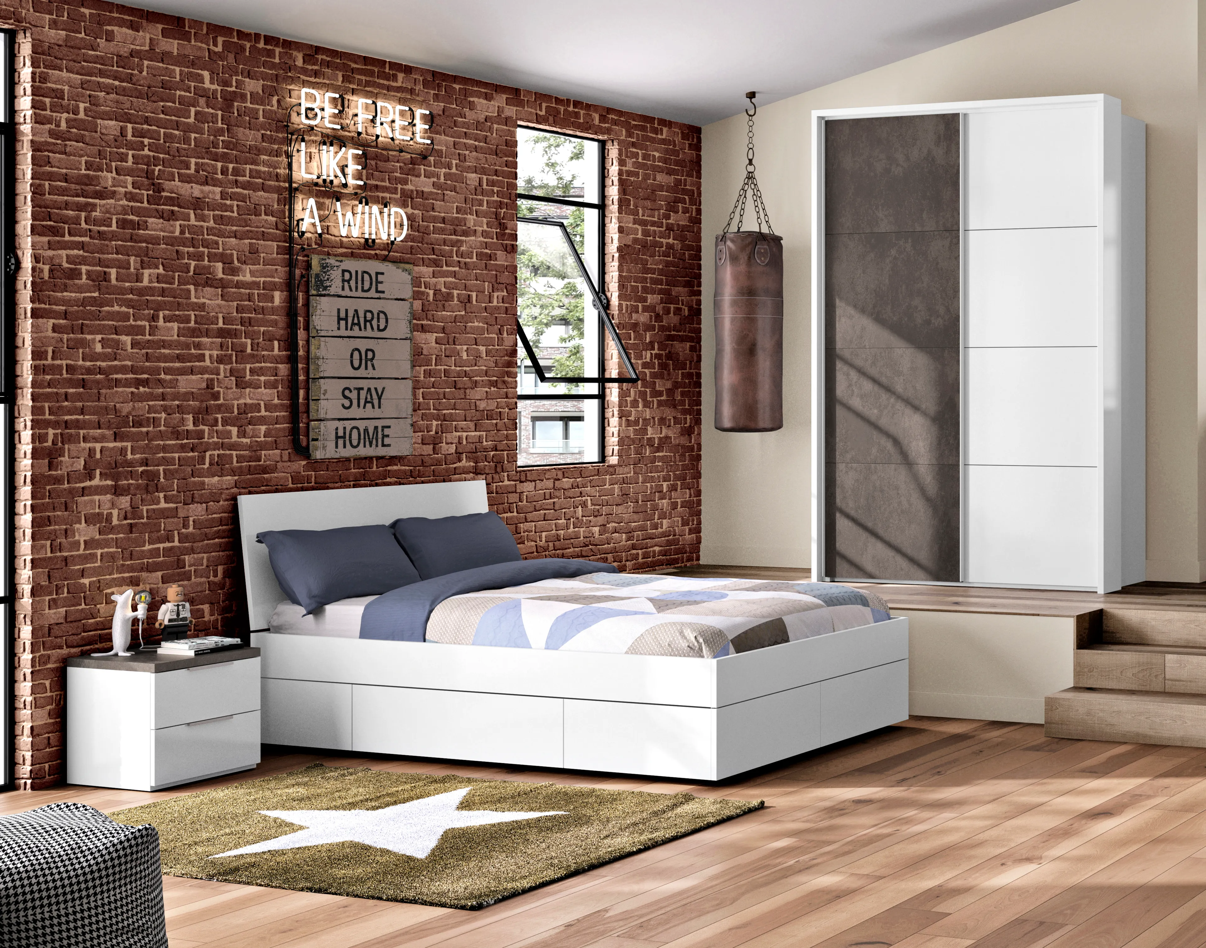Schwebetürenschrank  Systema 150 x 223 cm