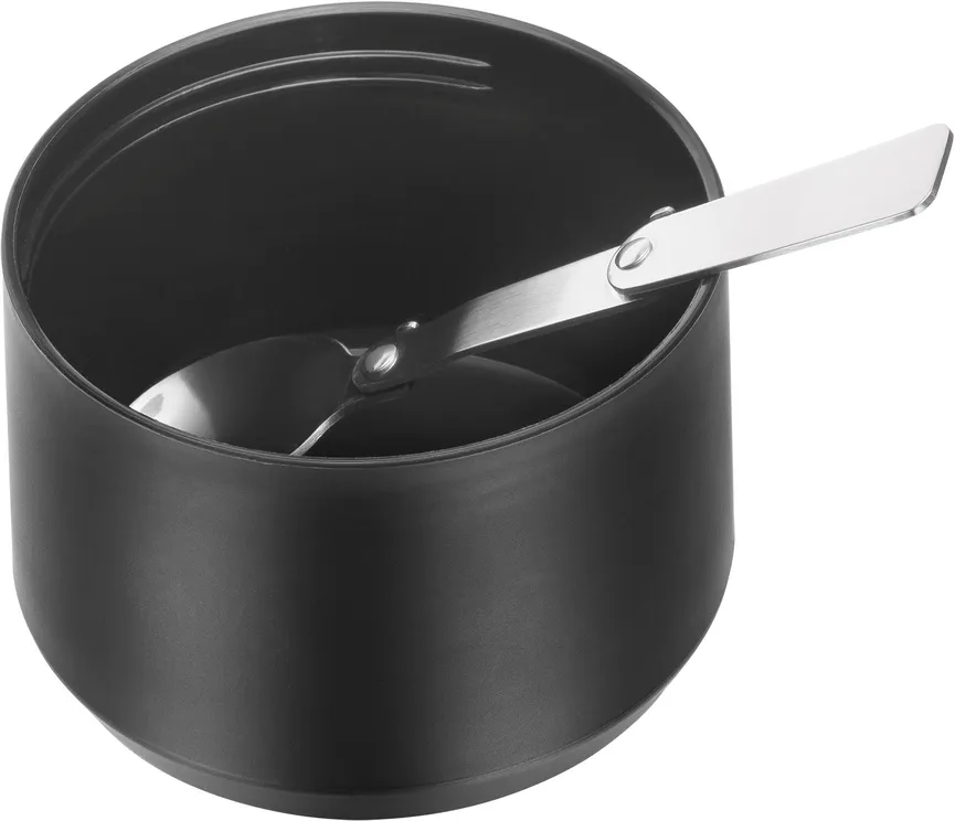 Speisegefäß 700 ml schwarz detail