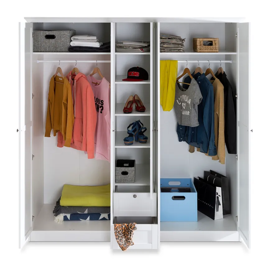 Drehtürenschrank 5-trg. detail