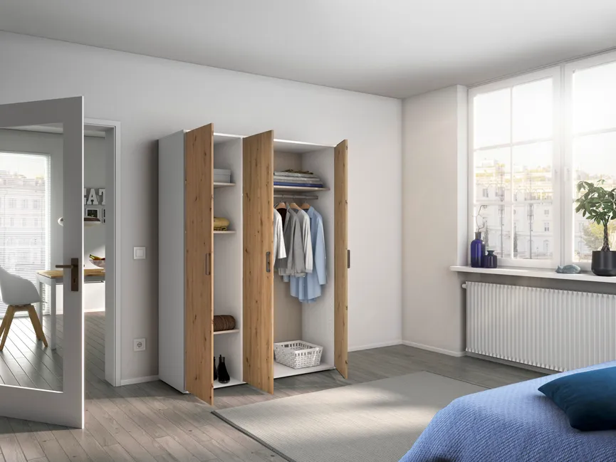 Drehtürenschrank 3-trg. milieu