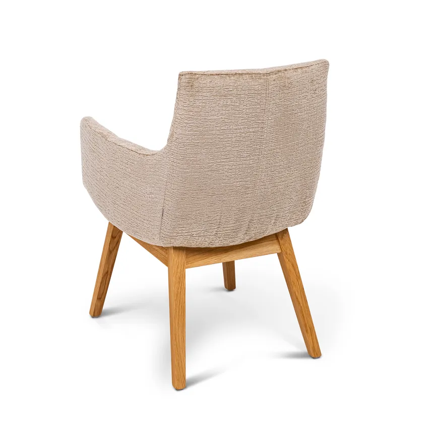 Armlehnstuhl 4 Fuß Eiche detail