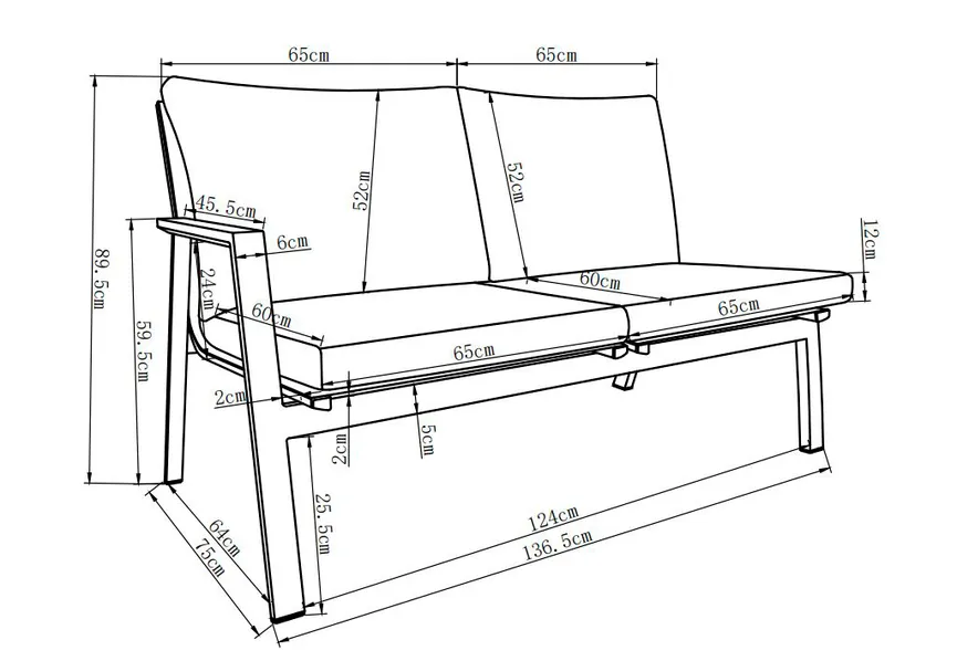 Lounge 4tlg. Tisch detail