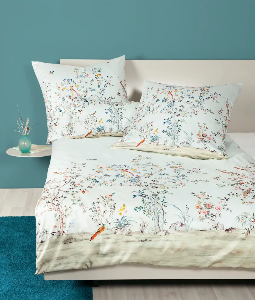 Satin-Bettw. Milano 155x220 milieu