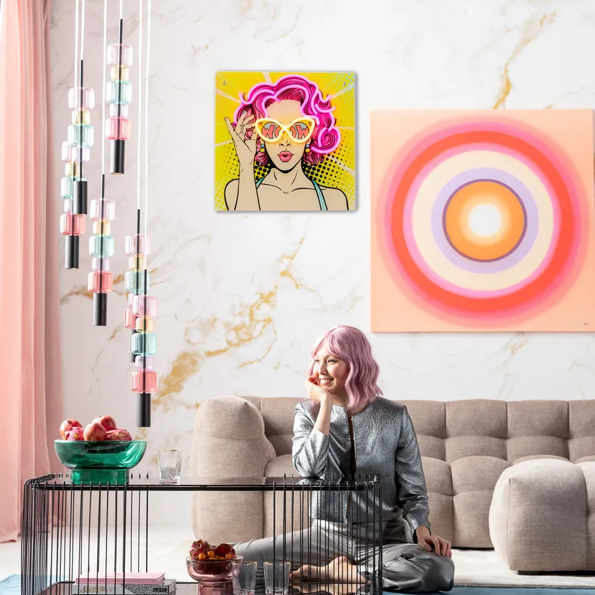 LED-Bild "Beauty" Bunt milieu