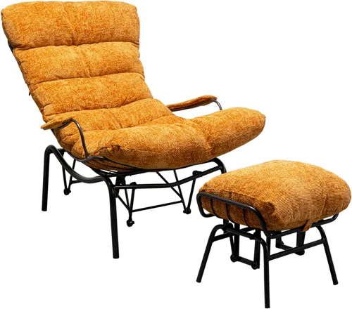 Sessel mit Hocker