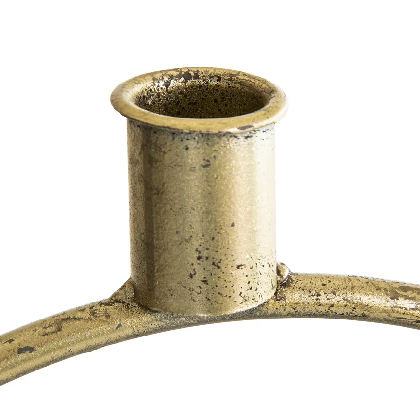 Kerzenhalter "Kreis" gold material_farbe