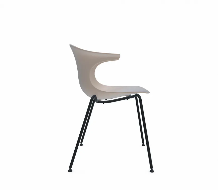 Stuhl 4 Legs black detail