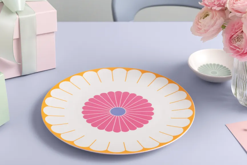 Servierteller "Fleur" couleur milieu