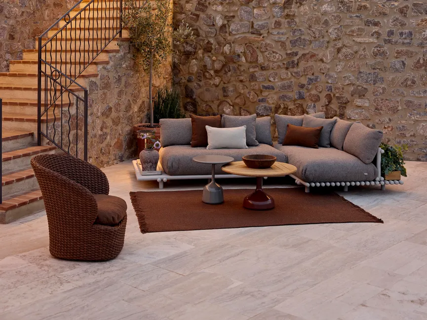 Ecklounge inkl. Kissen milieu