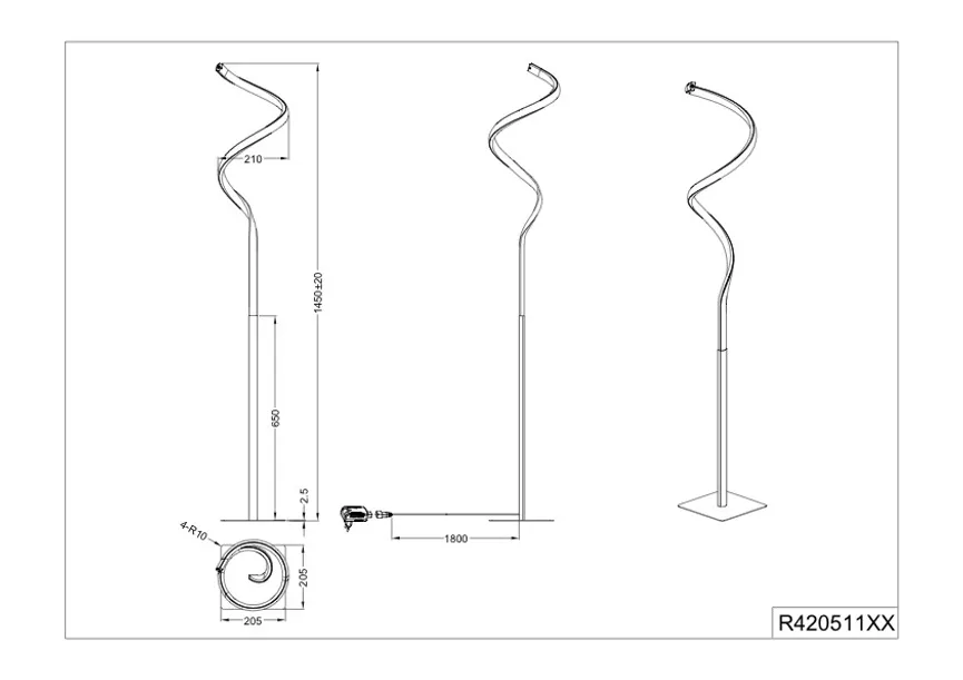 Stehleuchte "Course" detail