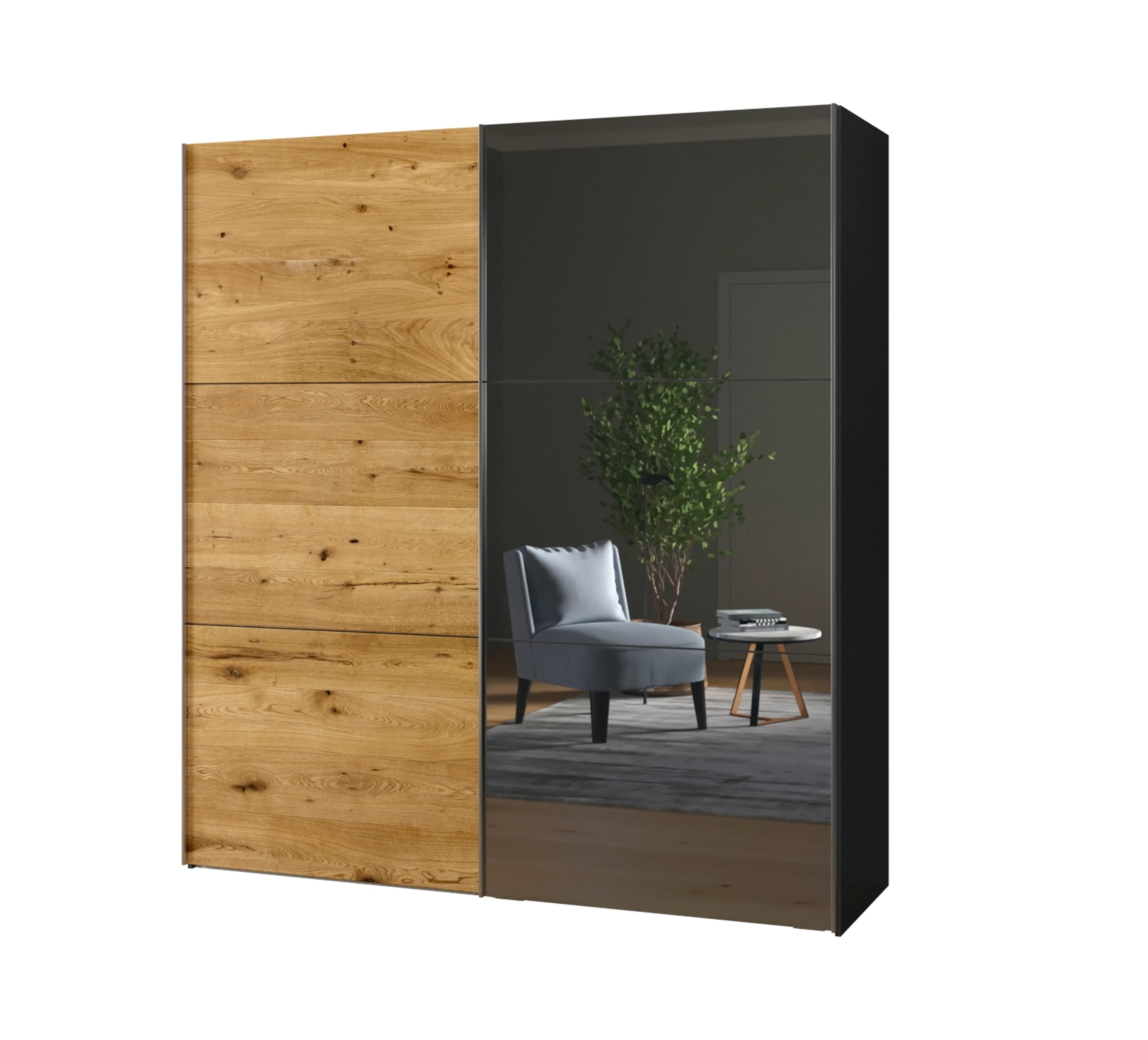 Schwebetürenschrank Slideline 203 x 220 cm