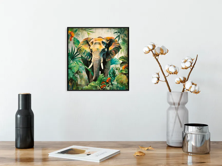 Wandbild "Jungle Elephant" milieu