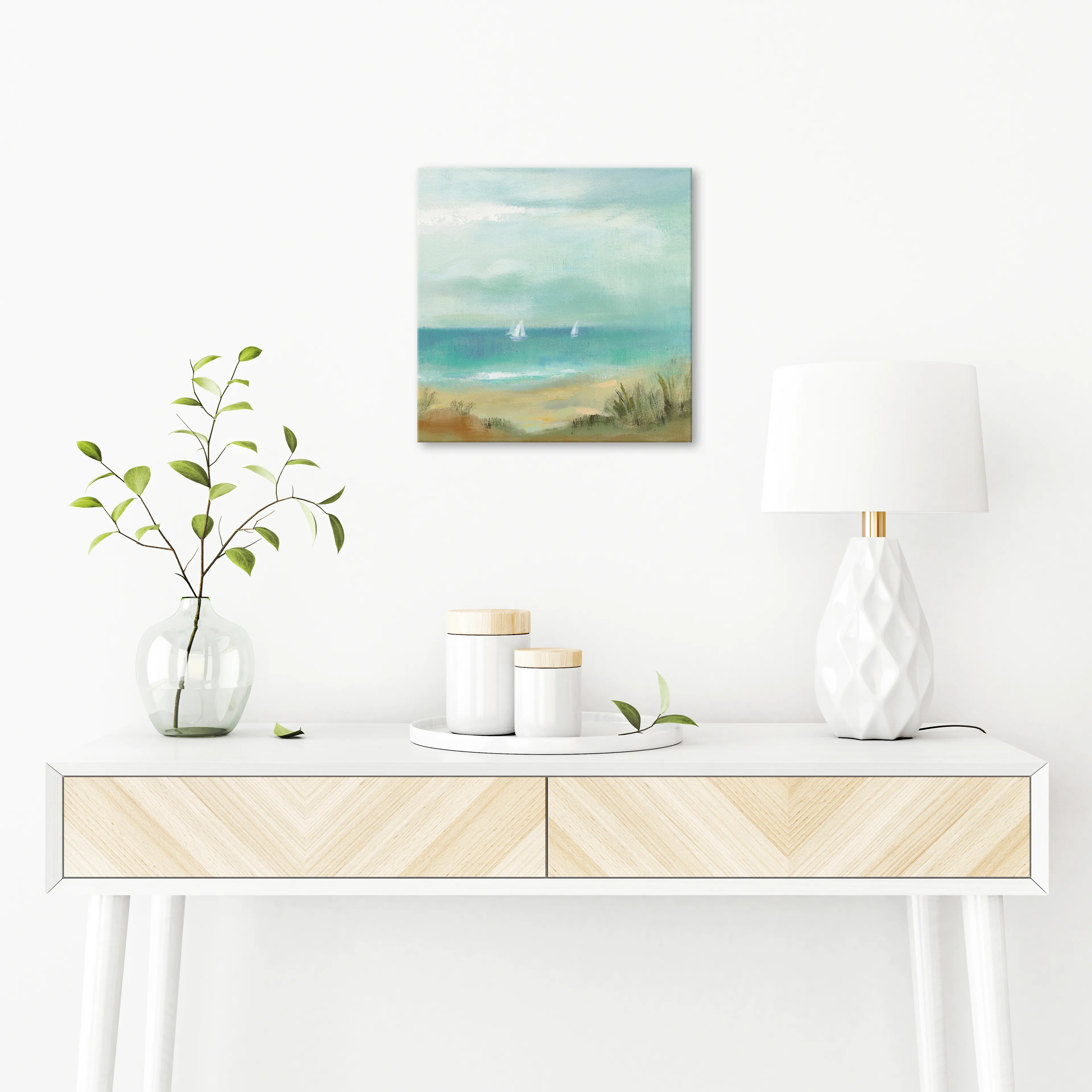 Wandbild 30 x 30 cm Serenity on the Beach II