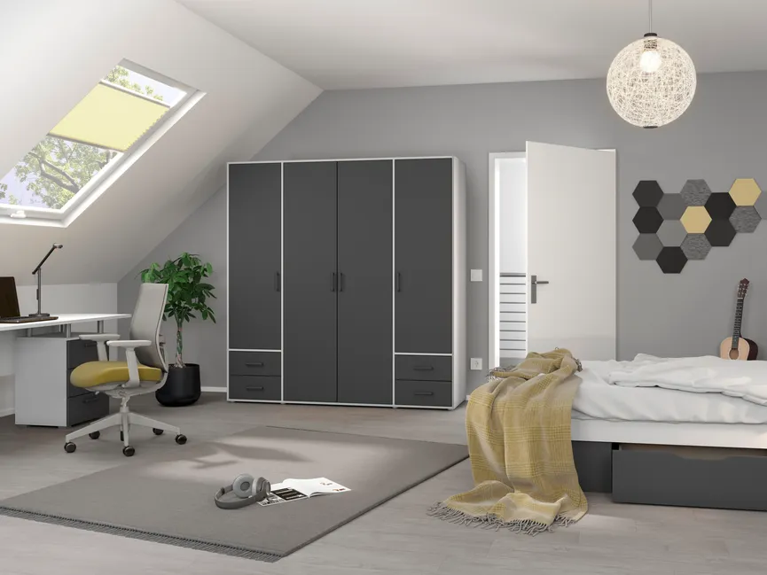 Drehtürenschrank 4-trg. milieu