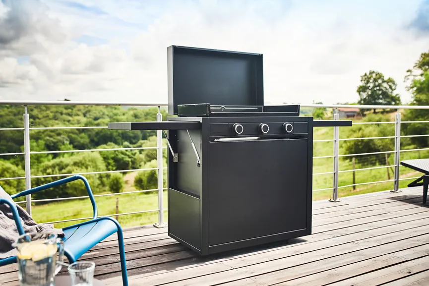 Gasplancha + Wagen 75 milieu