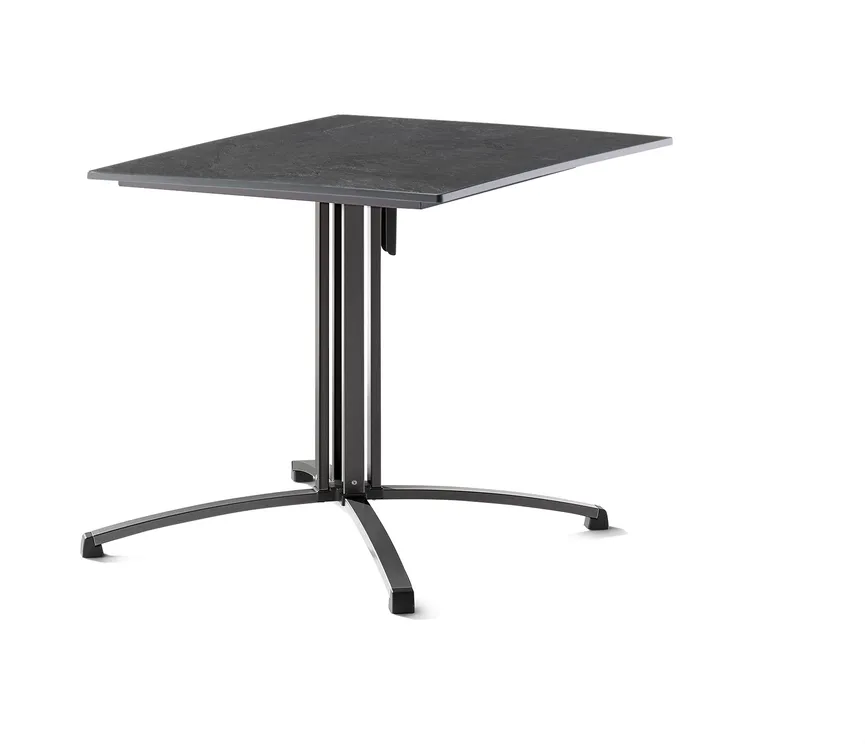 ** Säulenklapptisch Eisengrau hauptaufnahme